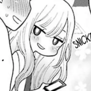 📀 85e18729 SNICK! Манга, Аниме, Мультфильм, Персонаж, Девушка, Хихиканье telegram sticker