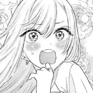 📀 bf2510e0 аниме, манга, девушка, удивлённая, милая, персонаж, иллюстрация, портрет telegram sticker