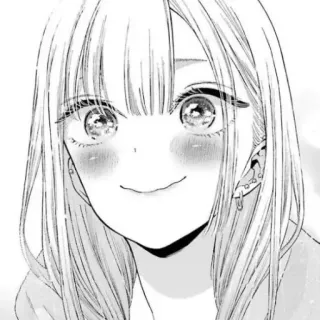 📀 c133999f Аниме, Девушка, Милая, Манга, Портрет, Улыбка telegram sticker