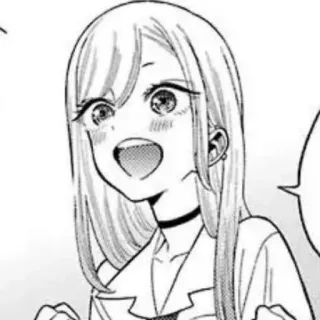 📀 d06fe1af Аниме, Манга, Девушка, Персонаж, Счастливый telegram sticker