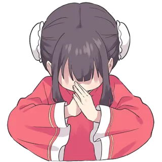 🙏 5a50fbf6 动漫, 可爱, 卡通, 女孩, 角色 telegram sticker