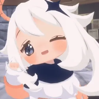 😚 0047e912 Paimon Genshin Impact Anime, Jeu vidéo, Genshin Impact, Paimon, Mignon, Dessin animé telegram sticker