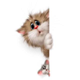 👀 0221ed81 gatto, topo, cartone animato, animale, carino, adesivo telegram sticker