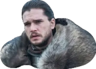 😕 9a0bf284 Jon Snow Game of Thrones Jon Snow, Game of Thrones, Personaggio, Serie TV, Fantasy whatsapp sticker