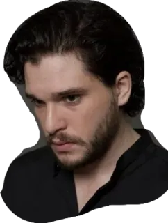 🤔 eea85549 Kit Harington attore, celebrità, ritratto, uomo whatsapp sticker