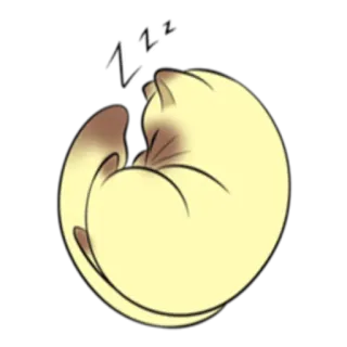 😴 ea3885a6 zzz chat, dormir, mignon, sieste, animal whatsapp sticker