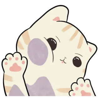 😁 8667c5ad кот, котенок, милый, очаровательный, питомец, животное, мультфильм, наклейка telegram sticker