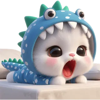 Динозаврики @Nyasticks telegram stickers