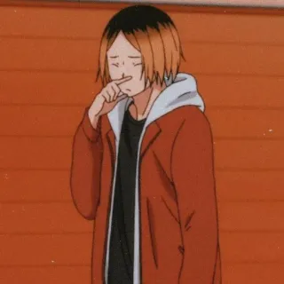 ❤️ 10f2eafb Kenma Kozume Haikyuu!! Anime, Haikyuu, Kenma, Kozume, Adesivo, Gato telegram sticker