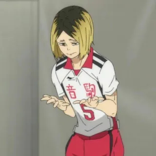 ❤️ 37ae3438 Kozume Kenma Haikyuu!! Anime, Haikyuu, Kozume Kenma, Kenma, Voleibol, Personagem telegram sticker