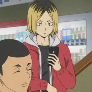 ❤️ 9d02afa1 Kenma Kozume Haikyuu!! Anime, Personagem, Kenma Kozume, Haikyuu!!, Animação telegram sticker