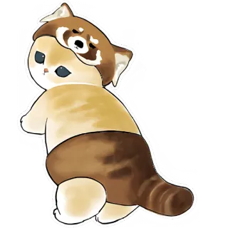 🦝 de412666 кот, мультфильм, стикер, животное, милый telegram sticker