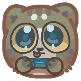 🎮 30b97426 贴纸, 猫, 可爱, 游戏, 手柄, 动物 telegram sticker