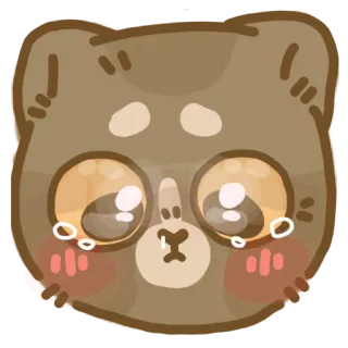 😿 96d90bc6 可爱, 悲伤, 熊, 动物, 卡哇伊, 眼泪, 哭泣 telegram sticker
