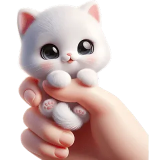 😄 85a6080c mèo, mèo con, dễ thương, động vật, thú cưng, kawaii, mềm mại telegram sticker