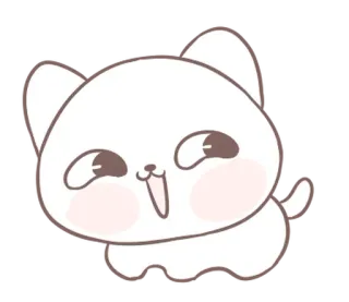 ⭐ 2a72bbaf gatto, carino, animale, animale domestico, kawaii, gattino telegram sticker