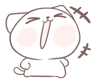 ⭐ 6355e152 gatto, carino, animale, felice, gioioso telegram sticker