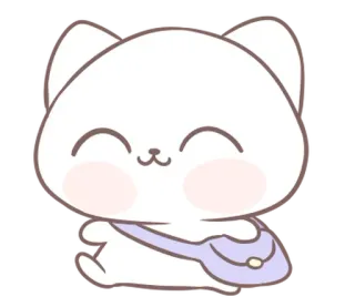 ⭐ 690a27f4 gatto, kawaii, carino, animale, cartone animato telegram sticker