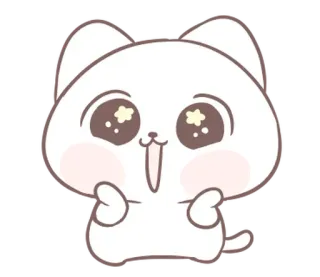 ⭐ f1611530 gatto, carino, animale, kawaii, cartone animato telegram sticker