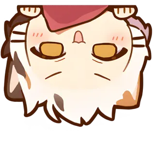 🙃 a0962a1b cat, cute, animal, sticker, kawaii telegram sticker