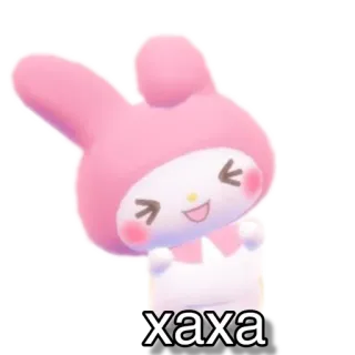 😆 168802c8 My Melody xaxa My Melody, Sanrio, kawaii, dễ thương, nhân vật, hồng, hoạt hình telegram sticker