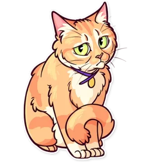 😕 2c7dab34 猫, ペット, 動物, 飼い猫, ネコ, オレンジ猫 telegram sticker