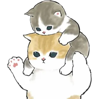 💗 41e6e80e kucing, anak kucing, hewan, imut, kawaii, binatang peliharaan whatsapp sticker