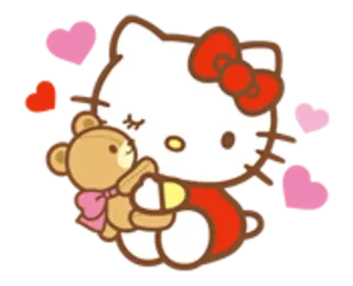 🌟 571bbff7 Hello Kitty hello kitty, sanrio, kawaii, imut, kucing, boneka beruang telegram sticker