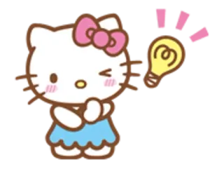 🌟 ae9a9760 Hello Kitty kawaii, sanrio, imut, ide, kucing telegram sticker