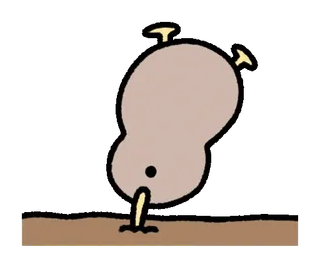 🥝 6b73305c Animación, Garabato, Simple, Personaje, Suelo, Movimiento telegram sticker