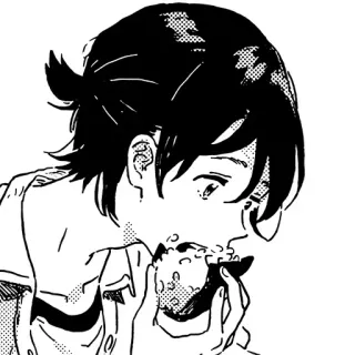 🌼 0458de93 anime, manga, mangiare, ritratto telegram sticker