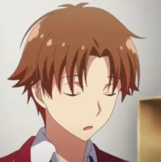 🏫 c0712c2e Ayanokoji Kiyotaka Classroom of the Elite 动漫, 实力至上主义教室, 绫小路清隆, 角色 telegram sticker