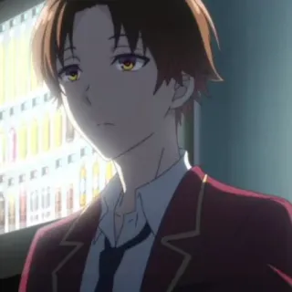 🏫 c8cf51dc Ayanokouji Kiyotaka Classroom of the Elite 动漫, 欢迎来到实力至上主义的教室, 绫小路清隆, 角色, 漫画 telegram sticker