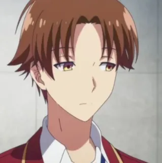 🏫 f0a4dfcb Ayanokoji Kiyotaka Classroom of the Elite 动漫, 实力至上主义教室, 绫小路清隆, 角色, 肖像 telegram sticker