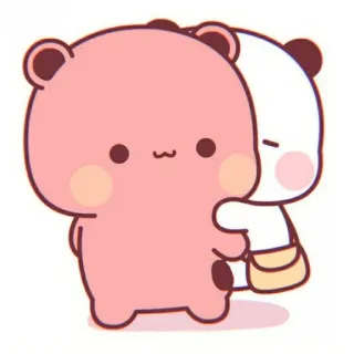 🐼 e1d0f9e1 可爱, 熊, 拥抱, 卡通, 卡哇伊, 动物, 贴纸 telegram sticker