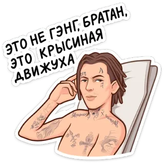 🐁 d8e1fae0 ЭТО НЕ ГЭНГ, БРАТАН, ЭТО КРЫСИНАЯ ДВИЖУХА whatsapp sticker