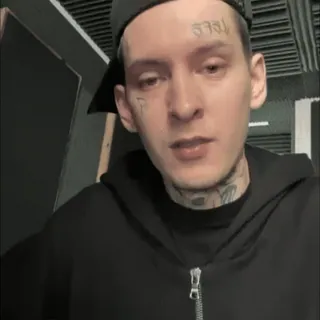 🤨 df55ba00 1975 ผู้ชาย, รอยสัก, ภาพเหมือน, หน้า, คน, หมวก telegram sticker