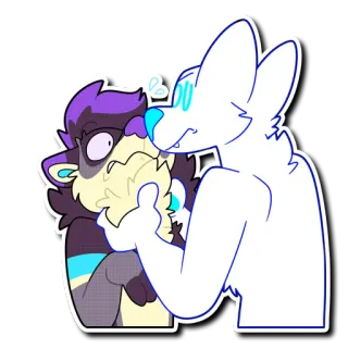 👨 2121ff91 Furry, Anthro, Kartun, Binatang telegram sticker