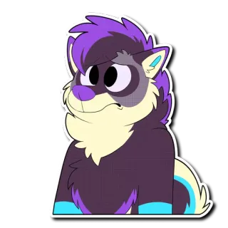 😰 2352fbd1 Furry, Binatang, Kartun, Stiker telegram sticker