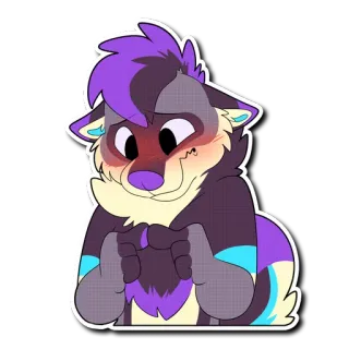 😳 2edb0ab5 Furry, Binatang, Serigala, Kartun, Lucu, Karakter telegram sticker