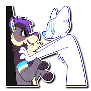 😳 38fad85a Furry, Binatang, Kartun, Anthro, Karakter telegram sticker