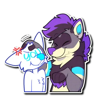😛 91b11853 you Furry, Kartun, Marah, Senang, Lucu telegram sticker