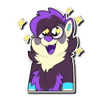 🤩 a7614f04 Furry, Kartun, Binatang, Berkilau, Imut telegram sticker