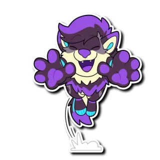 😝 f9cdd353 Furry, Kartun, Binatang, Senang, Ungu telegram sticker