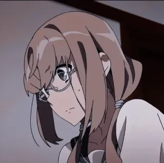 😳 1be3fabe アニメ, 女の子, メガネ, 漫画 whatsapp sticker