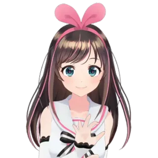 👌 039765b8 Kizuna AI อนิเมะ, ยูทูปเบอร์เสมือนจริง, VTuber, คิซึนะ ไอ, สาวอนิเมะ telegram sticker
