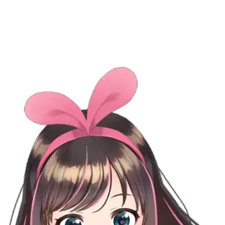 👀 6b40fbb6 Kizuna AI Kizuna AI, สาวอนิเมะ, ยูทูปเบอร์เสมือนจริง, โบว์สีชมพู telegram sticker