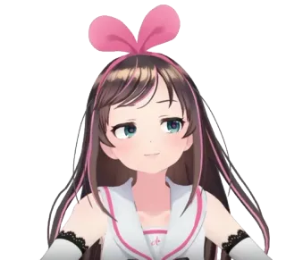 😏 30a051c6 Kizuna AI kizuna ai, vtuber, anime mädchen, cartoon, virtueller youtuber, charakter whatsapp sticker