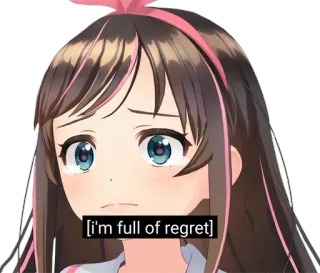 😢 b3464a91 [i'm full of regret] Anime, Reue, traurig, emotional, Cartoon, Ausdruck, Manga whatsapp sticker