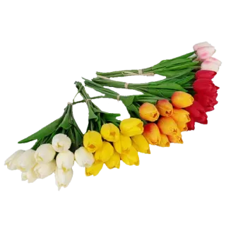 💐 3123a7af tulip, bunga, buket, floral, musim semi, berwarna warni telegram sticker